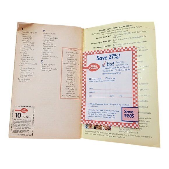 Bravo! Pasta Betty Crocker Recipe Cookbook Booklet #79 1993 Pasta Bar Party - Picture 15 of 15